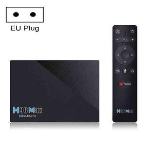 H96 Max 8GB+128GB 8K Smart TV BOX Android 11.0 Media Player with Remote Control, Plug Type:EU Plug