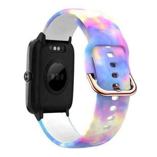 For ID205 / Willful SW021 19mm Silicone Printing Watch Band(Candy)