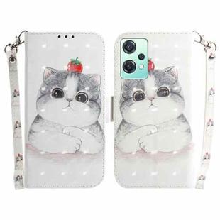 For OnePlus Nord CE 2 Lite 5G 3D Colored Horizontal Flip Leather Phone Case(Cute Cat)