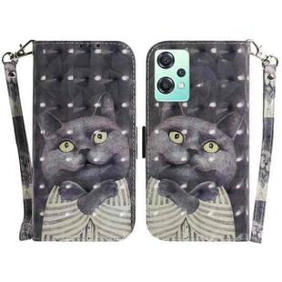 For OnePlus Nord CE 2 Lite 5G 3D Colored Horizontal Flip Leather Phone Case(Hug Cat)