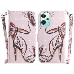For OnePlus Nord CE 2 Lite 5G 3D Colored Horizontal Flip Leather Phone Case(Butterfly High-heeled)