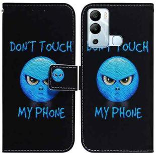 For Infinix Hot 12i Coloured Drawing Leather Phone Case(Anger)