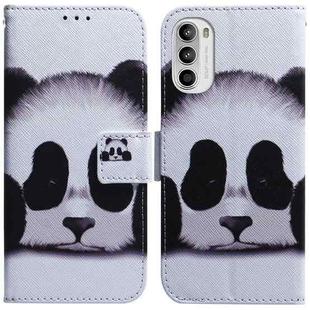 For Motorola Moto G52J Japan Version Coloured Drawing Leather Phone Case(Panda)