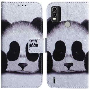 For Nokia C21 Plus Coloured Drawing Leather Phone Case(Panda)