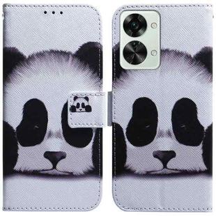 For OnePlus Nord 2T Coloured Drawing Leather Phone Case(Panda)