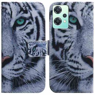For OnePlus Nord CE 2 Lite 5G Coloured Drawing Leather Phone Case(Tiger)