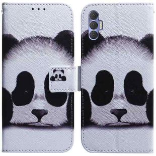 For Tecno Spark 8 Pro Coloured Drawing Leather Phone Case(Panda)