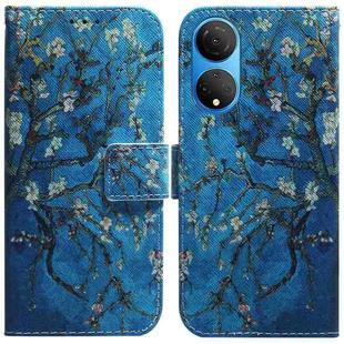 For Honor X7 Coloured Drawing Leather Phone Case(Apricot)