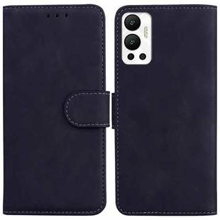 For Infinix Hot 12 Skin Feel Pure Color Flip Leather Phone Case(Black)