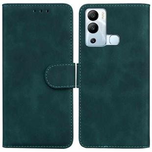 For Infinix Hot 12i Skin Feel Pure Color Flip Leather Phone Case(Green)