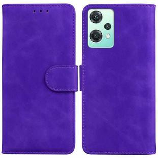 For OnePlus Nord CE 2 Lite 5G Skin Feel Pure Color Flip Leather Phone Case(Purple)