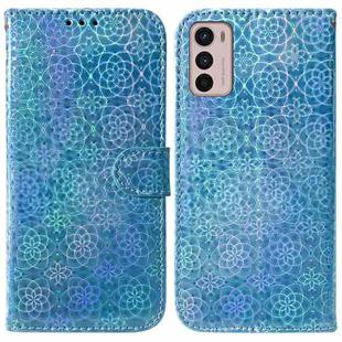 For Motorola Moto G42 Colorful Magnetic Buckle Leather Phone Case(Blue)