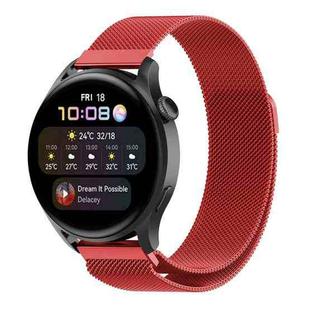 For Huawei Watch GT 3 Pro 46mm Milan Steel Watch Band(Red)