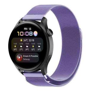 For Huawei Watch GT 3 Pro 46mm Milan Steel Watch Band(Light Purple)