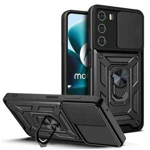 For Motorola Moto G200 5G / Edge S30 Sliding Camera Cover Design TPU+PC Phone Case(Black)