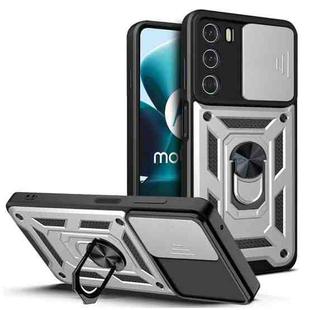 For Motorola Moto G200 5G / Edge S30 Sliding Camera Cover Design TPU+PC Phone Case(Silver)