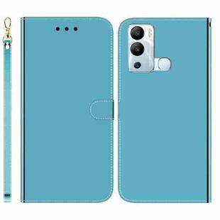 For Infinix Hot 12i Imitated Mirror Surface Horizontal Flip Leather Phone Case(Blue)