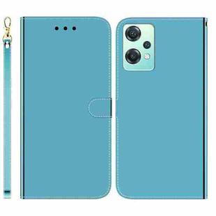For OnePlus Nord CE 2 Lite 5G Imitated Mirror Surface Horizontal Flip Leather Phone Case(Blue)
