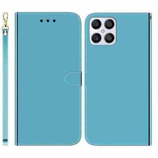 For Honor X8 Imitated Mirror Surface Horizontal Flip Leather Phone Case(Blue)