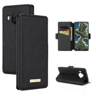 For Nokia X20 / X10 MUXMA MX115 Cross Texture Oil Edge Flip Leather Phone Case(Black)