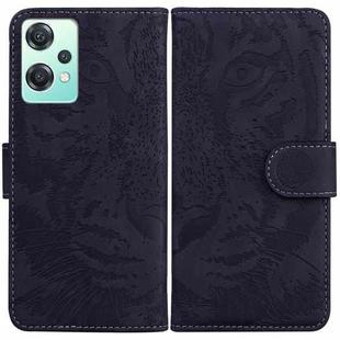 For OnePlus Nord CE 2 Lite 5G Tiger Embossing Pattern Horizontal Flip Leather Phone Case(Black)