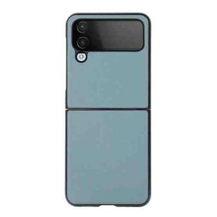 For Samsung Galaxy Z Flip4 Arashi Texture PU Phone Case(Curtain Blue)