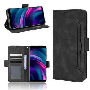 For BLU J9L Skin Feel Calf Pattern Leather Phone Case(Black)