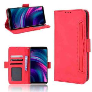 For BLU J9L Skin Feel Calf Pattern Leather Phone Case(Red)