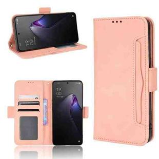 For OPPO Reno8 5G Skin Feel Calf Pattern Leather Phone Case(Pink)