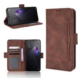 For OPPO Reno8 Pro+ 5G Skin Feel Calf Pattern Leather Phone Case(Brown)