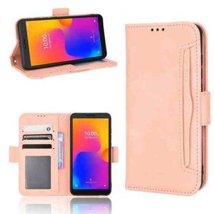 For TCL 303 / Alcatel 1B 2022 Skin Feel Calf Pattern Leather Phone Case(Pink)