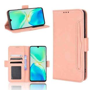 For vivo S15e 5G Skin Feel Calf Pattern Leather Phone Case(Pink)