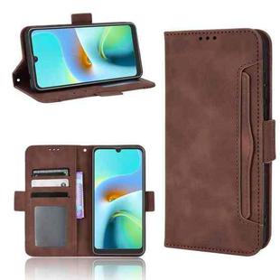 For Blackview A50 Skin Feel Calf Pattern Leather Phone Case(Brown)