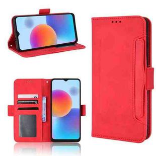 For ZTE Blade A52 Skin Feel Calf Pattern Leather Phone Case(Red)