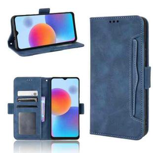 For ZTE Blade A52 Skin Feel Calf Pattern Leather Phone Case(Blue)