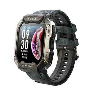C20 1.71 inch TFT HD Screen Smart Watch, Support Heart Rate Monitoring/Blood Oxygen Monitoring(Black Camouflage)