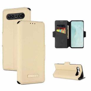 For Meizu 17 / 17 Pro MUXMA MX115 Cross Texture Oil Edge Flip Leather Phone Case(Gold)