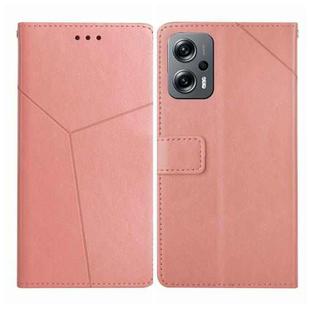 For Xiaomi Poco X4 GT Y Stitching Horizontal Flip Leather Phone Case(Rose Gold)