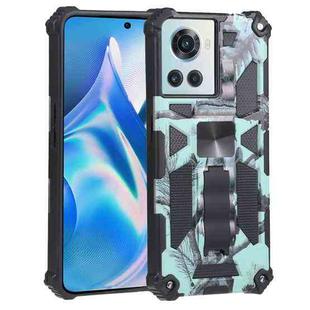 For OnePlus Ace 5G Camouflage Armor Kickstand TPU + PC Magnetic Phone Case(Mint Green)