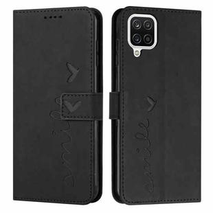 For Samsung Galaxy A42 5G Skin Feel Heart Pattern Leather Phone Case(Black)