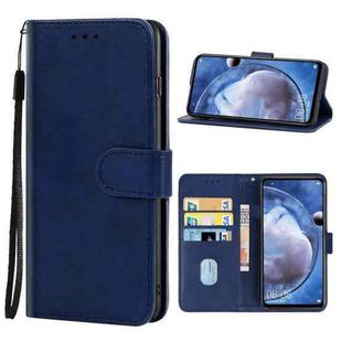 For Huawei nova 5z Leather Phone Case(Blue)