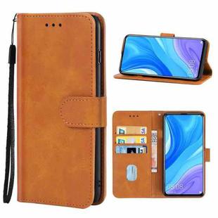 For Huawei Y9s Leather Phone Case(Brown)