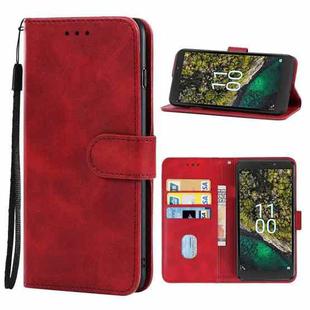 For Nokia C100 Leather Phone Case(Red)