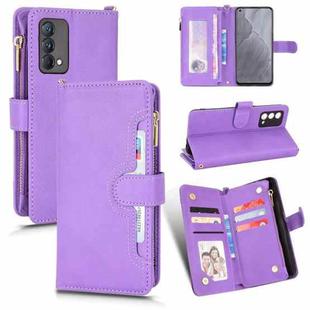 For OPPO Realme GT Master / K9 Litchi Texture Zipper Leather Phone Case(Purple)