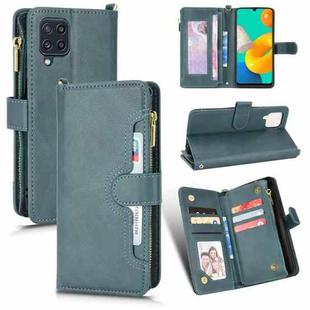 For Samsung Galaxy A23 4G / M22 4G Litchi Texture Zipper Leather Phone Case(Green)