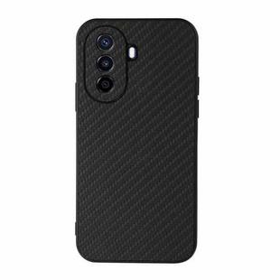 For Huawei Enjoy 50 China/nova Y70 4G Global/nova Y70 Plus Fine Hole Carbon Fiber Texture Shockproof Phone Case(Black)