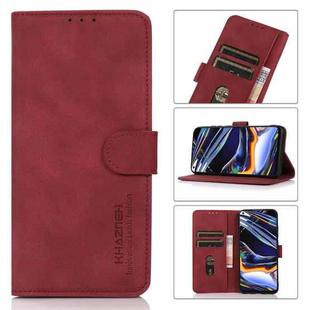 For OPPO Reno8 KHAZNEH Matte Texture Leather Phone Case(Red)