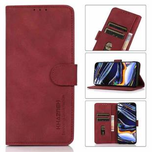 For OPPO Reno8 Pro+ KHAZNEH Matte Texture Leather Phone Case(Red)