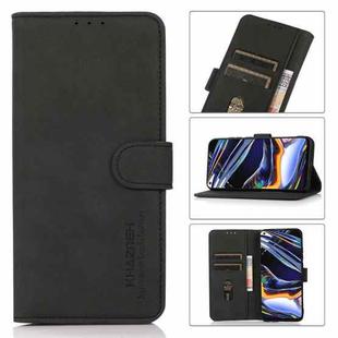 For Xiaomi Redmi Note 11T Pro KHAZNEH Matte Texture Leather Phone Case(Black)