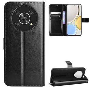 For Honor X9 5G / Magic4 Lite / X30 Crazy Horse Texture Horizontal Flip Phone Leather Case(Black)